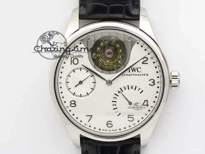 MIROTIME 0118 Portuguese Real PR Real Annual Calendar IW5035 YLF 1:1 Best Edition White Dial On Leather Strap A Refined 7243